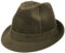 Lipodo Molinar Cordhut Oliv-grün Herren - Herrenhut aus Baumwolle - Hut Größe 59 cm - Trilby aus Cord - Stoffhut mit Ripsband und Innenfutter - Kordhut Sommer/Winter