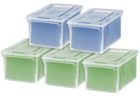 IRIS USA, Inc. Letter and Legal Size File Box, L | Organize lesson plans, classroom files and teaching materials with secure storage for teachers, schools and educators