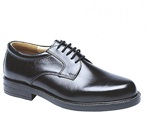 Mens Gents Leather Wide Fit Scimitar Gibson Shoes , 13 UK, Black