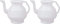 Mayaka786 Lot de 2 broc de toilette Lota ou Bodna (blanc)