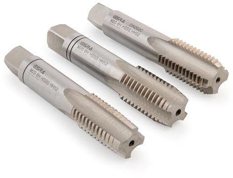 PROFI Gewindebohrer M36 Handgewindebohrer Satz HSSG 3 teilig | Gewindebohrer | Gewindeschneider Set