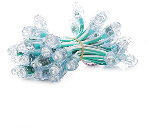 Pixel LED 0.1W 2Lm 12Mm 5V Epistar (Kette 40 Stücke) Grün 50.000H [DE-PIX-12-G] | Greenice