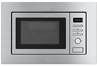 Smeg FMI017X Incasso Microonde con grill 20L 800W Acciaio inossidabile forno a microonde