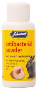 Johnson's Small Animal Anti-Bacterial Powder 20g - Soothes, Promotes Healing for Minor Wounds & Cuts