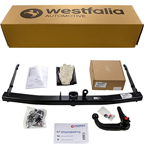 Westfalia Gancio Traino Rimovibile per Audi Q3, 09/2011-06/2018, Viene Con un Westfalia Kit Cablaggio a 13 Pin