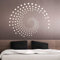 Grandora Wandtattoo Ornament Kreise Punkte I weiß (BxH) 100 x 84 cm I Wohnzimmer Schlafzimmer Flur Wandaufkleber Wandsticker Aufkleber Sticker W941