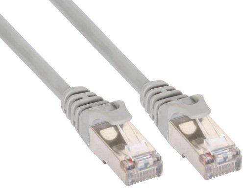 Ewent Câble de réseau Patch blindé, Cat 5 F U/UTP, aWG 26/7, 2 connecteurs RJ45 Argent Gris 15 M
