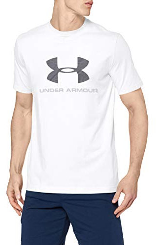 Under Armour Cc Sportstyle Logo Camiseta de Manga Corta, Hombre, Blanco White/Graphite, S