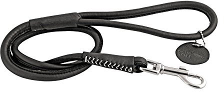 CHAPUIS SELLERIE SLA662 Runde Soft-Leine für Hunde - Schwarzes Leder - Durchmesser 10 mm - Länge 1,22 m - Größe M