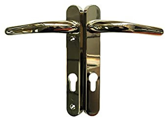 Upvc Door Handle 122mm Screw Centres - Gold