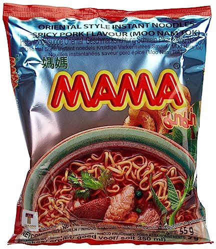 MAMA Nouilles Instantanées Moo Nam Tok 30 x 55 g - Lot de 30