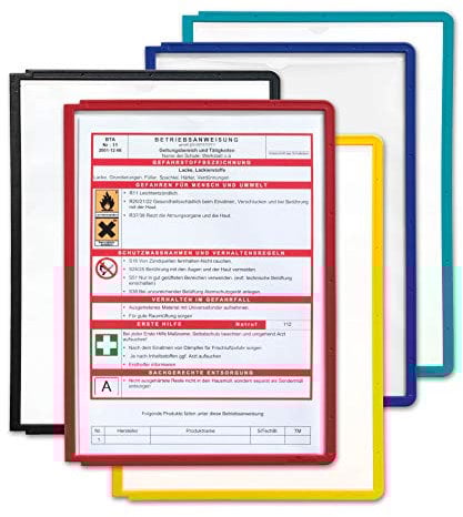 Durable Sichttafel Sherpa Panel A4, PP, A4, farbig sortiert, 5er Packung, 560600