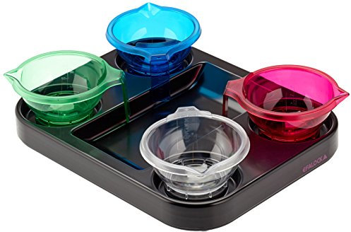 Efalock Professional Färbetablett Tray 4 Color für Färbewagen Piccolo, 1er Pack, (1x 1 Stück)