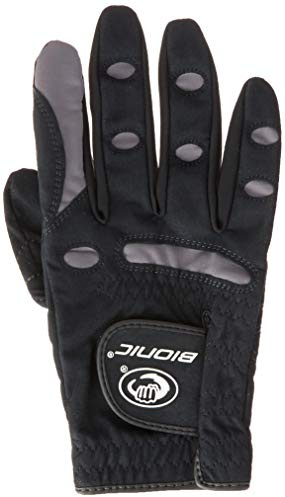Bionic Herren Golfhandschuh rechte Hand (Rechtshänder) AquaGrip,Schwarz,Medium/Large