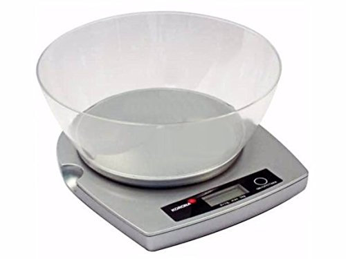 Korona Arkina digitale Küchenwaage 5kg / 1g, Haushaltswaage, Digitalwaage mit Tara Funktion, Einbauwaage