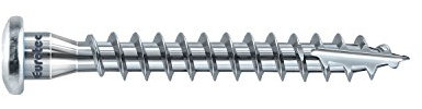 EUROTEC 945241 TX20 Lot de 250 vis coudées en acier galvanisé 5 x 40 mm 5 x 40 mm