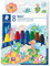 STAEDTLER 2240 C8 ST Wachsmalstifte, Wachsmalblöcke, Wachsmaltropfen-Etuis Wachsmalkreide Noris Club, rund, Sortiert, Kartonetui, 8 Farben