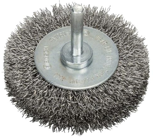 Bosch 1x PRO clean Scheibenbürste, gerader Schaft, 70 x 0,3 mm | für Edelstahl, Nichteisenmetalle, Ø 70 mm, Professional Zubehör Bohrmaschine, Schrauber, Schlagbohrer