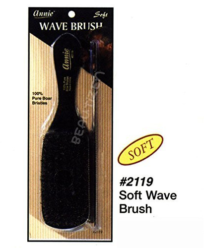 Annie Soft Wave Brush with 8.5'' Styling Comb, with 100% Natural Boar Bristles