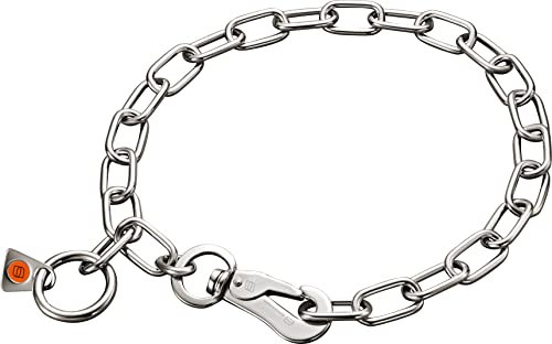 Sprenger Hundehalskette mit Sprenger Haken aus Edelstahl 3mm I Größe individuell einstellbar I Halskette, 75 cm