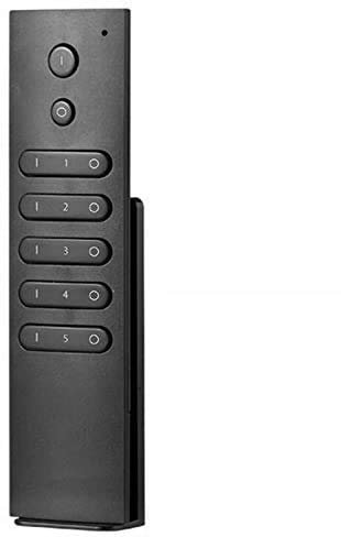 mec-light Hochwertiger 5-Kanal LED-Dimmer/Funk-Fernbedienung - 5-Zonen Sender 869.5MHZ (SR-2833N-Z5) für SR 1009xx Empfänger inkl. Magnethalterung