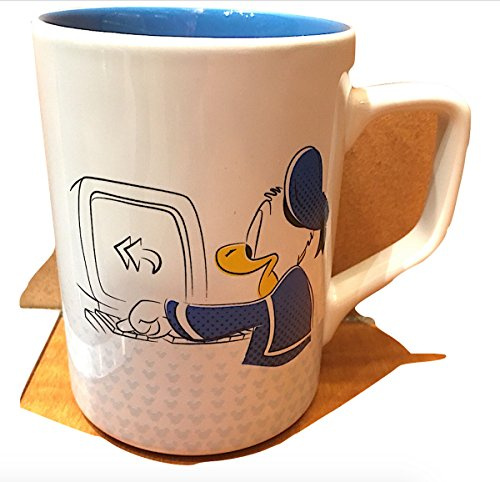 Disney Parks Donald Duck Office Computer Ceramic Mug Cup
