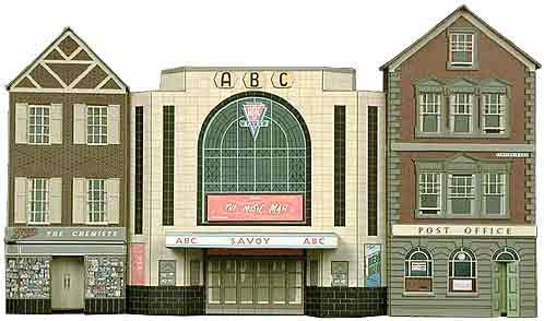 Superquick 1:72 Cinema, Post Office and Shop - Low Relief Card Kit C2