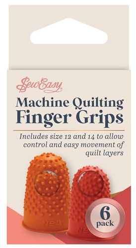 Sew Easy Quilting Finger Grips – Fabric Grips, Finger & Thumb Rubber Grips, Thimble Protection Quilting Gloves