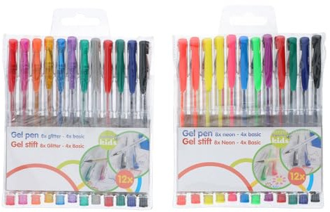 E.G.L Packung Gel-Stifte Farbe 12 Stück.