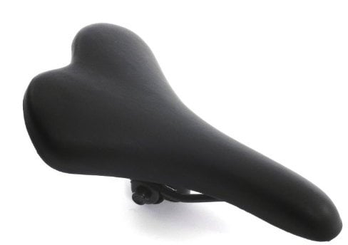 Sattel Wittkop Kinetik MTB Fahrradsattel schwarz Lederdesign inkl. Kloben