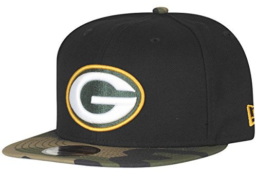New Era 9Fifty Snapback Cap - Green Bay Packers schwarz camo