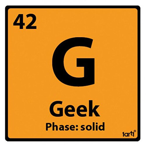 1art1 Spaß Geek Symbol Poster-Sticker Tattoo Aufkleber 9x9 cm
