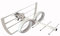 Sconosciuto Antenna TV Digitale TERRESTRE Mini UHF LTE Ready 455mm Dimensioni RIDOTTE