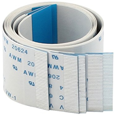 sourcing map 40 Pin Flexible Flat Cable 0.5mm Pitch A Type FFC FPC Ribbon Cable for LCD TV Car Audio DVD Player Laptop (300mm Length, 5Pcs)