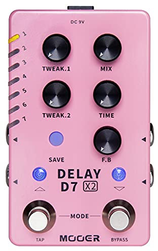 Mooer D7 X2 Delay - Multi-Delay Pedal