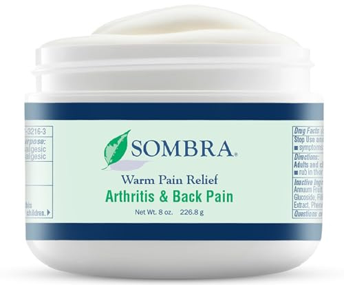 Sombra Warm Therapy Gel – Warming Muscle Comfort & Tension Relief – 8oz Jar