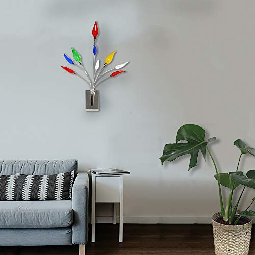 Dapo Extravagante 12V Halogen Wandleuchte Flamme 3 flammig Wandlampe Dekoleuchte Wandbeleuchtung