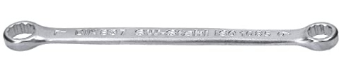 SW-Stahl 01301L Doppelringschlüssel 6 x 7 mm, Gerade Ausführung | Ringschraubenschlüssel aus Chrom-Vanadium, 100 mm Länge, DIN 837 / ISO 1085, für Werkstatt und Haus