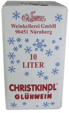 St. Lorenz Christkindl Glühwein 10 Liter Weinbox mit Ausgießer