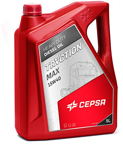 CEPSA 522093072 Mineralöl für schwere Diesel-Motoren EUROMAX 15W40, 5 Liter