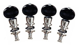 Grover Banjo-Stimmmaschinen Champion STA-TITE Stimmgeräte, Schwarz, 4 Stück, Grover 75B