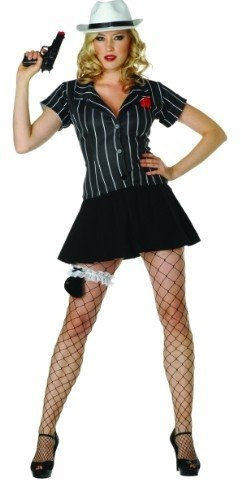 RG Costumes 81658-L Hoodlum Honey Adult Costume - Size L Black, Black, Large