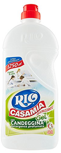 Rio Casamia Candeggina 9 pezzi da 1,25L - 11,25L per la casa, senza profumazione, per porcellana, ceramica, vetro, acciaio inossidabile e toilette