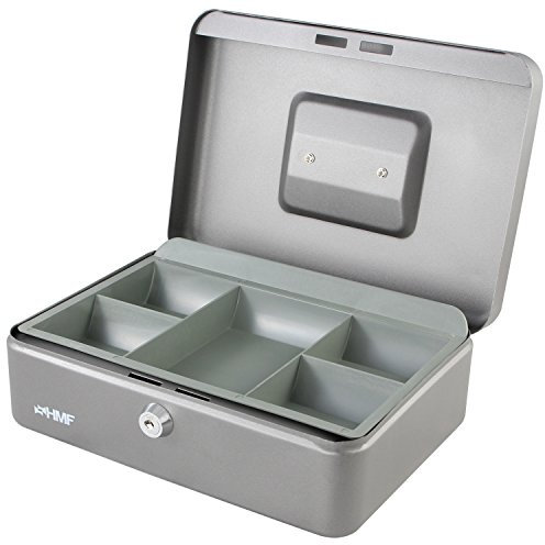 HMF 10125-09 Geldkassette 25 x 18 x 9,5 cm, silber