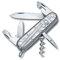 Victorinox Spartan Couteau de Poche Suisse, Léger, Multitool, 12 Fonctions, Lame, Ouvre Boite, Tire Bouchon, Argent Transparent