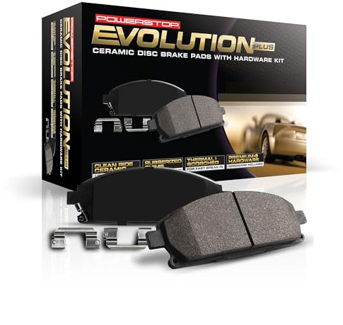 PowerStop Front Brake Pads For Chevrolet Equinox 2005-06 |Ford Explorer 2002-05 |Explorer Sport 2001-03 |Explorer Sport Trac 2001-05 - Z17 Ceramic Brake Pads With Installation Hardware, 17-833