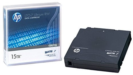 HP C7977A RW-Datenkassette LTO-7 Ultrium, 15 TB, schwarz