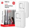 GE Personal Security Window and Door Alarm, 2 Pack, DIY Protection, Burglar Alert, Wireless Chime/Alarm, Easy Installation, Home Security, Ideal for Home, Garage, Apartment and More, White, 45115
