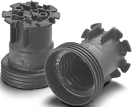 Houben 504302 A++ to A, Fassung, Metall, 10 W, Integriert, grau, 35 x 35 x 25 cm