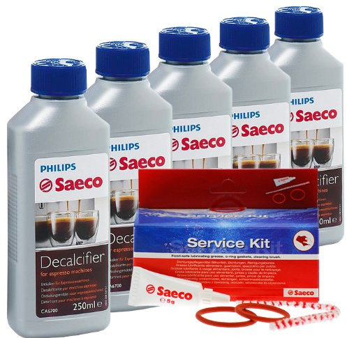 Reinigungs / Pflege - Set von Saeco für Kaffeevollautomaten, Kaffeeautomaten (K, 5 Flasche Saeco )
